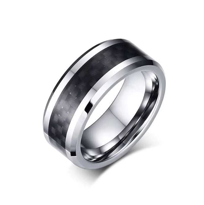 Tungsten Carbine and Carbon Fibre Rings